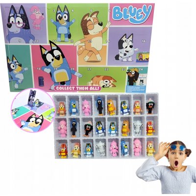 INTEREST Adventní kalendář pro děti - Bluey. Figurky. – Zboží Dáma