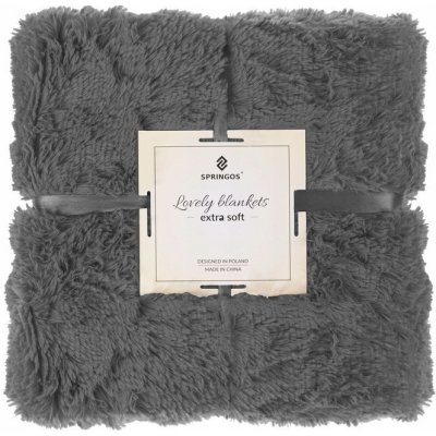 Springos Deka dvouvrstvá Lotus tmavě šedá 220x240 – Sleviste.cz