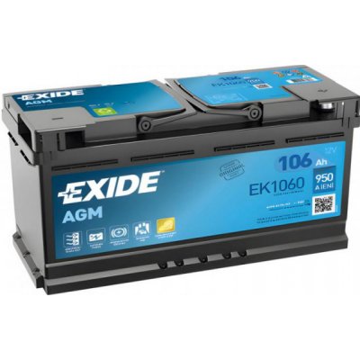 Exide AGM 12V 106Ah 950A EK1060 | Zboží Auto