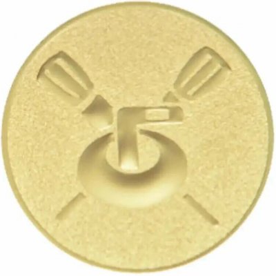 Emblém 50mm "Curling" zlatý 1065013 – Hledejceny.cz