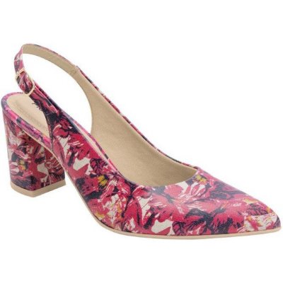 Piccadilly 745145-1 Dámské sandály na podpatku růžové – Zboží Dáma