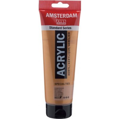 Amsterdam akrylové barvy Standard Series - metalické odstíny, 802 - light gold