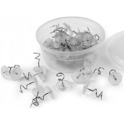 Twist pin / vrut šroubovací spirálový s průhlednou hlavičkou - transparent – Sleviste.cz