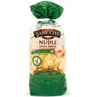 Babiččiny nudle 4x válcované – extra široké 330 g – Zboží Dáma