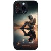 Pouzdro a kryt na mobilní telefon Apple Pouzdro Mobiwear Glossy Apple iPhone 13 Pro - G003G Astronaut na samotce