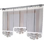 Hotová záclona Mega Firany voál bílý panelový závěs 180 cm x 130 cm – Hledejceny.cz