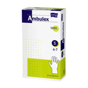 Ambulex Latexové pudrované 100 ks