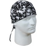 Šátek Rothco Headwrap s lebkami černý