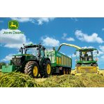 Schmidt John Deere Traktor s řezačkou 100 dílků – Hledejceny.cz