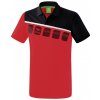 Dětské tričko Erima 5-C POLOKOŠILE červená černá