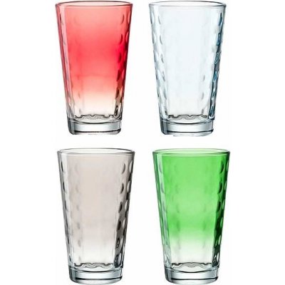Leonardo sklenice Optic color 4 x 540 ml – Sleviste.cz