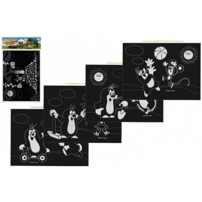 Wiky Škrabací Vyškrabovací obrázek Krtek A4 mix druhů – Zbozi.Blesk.cz