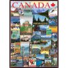 Puzzle EuroGraphics Travel Canada Vintage Posters 1000 dílků