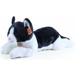 kočka ležící černo bílá 35 cm – Zboží Mobilmania