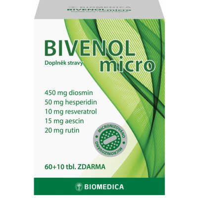 Biomedica Bivenol micro 60 + 10 tablet – Zboží Dáma