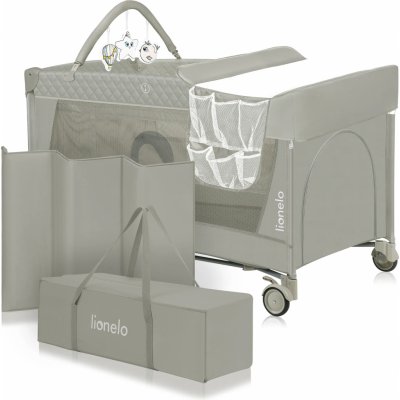 LIONELO Postýlka cestovní Flower 2v1 Cappuccino – Zboží Dáma
