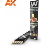 AK Interactive AK10046 Set akvarelových tužek na odřeniny Metallics – Hledejceny.cz