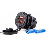 Vodotěsná nabíječka se zásuvkami 2x USB 12V 24V MOD-05