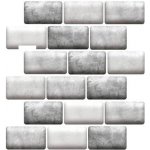 Impol Trade 3D PVC TPO2802 30 x 30 cm cihlový šedo-bílá 1ks – Zbozi.Blesk.cz