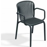 Brene FBRK658-446U Stohovatelná s područkami 53 x 52 x 82 5 cm plast šedá – Zboží Mobilmania