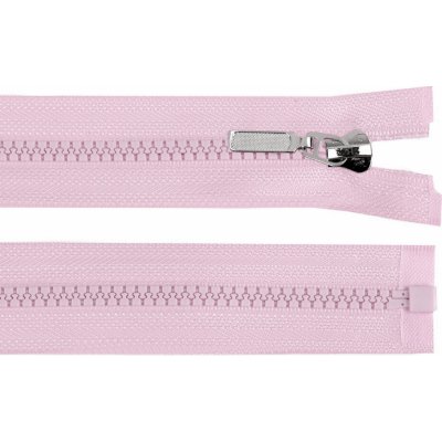 Kostěný zip No 5 délka 60 cm s ozdobným jezdcem, malé, 165 fialová sv. – Hledejceny.cz