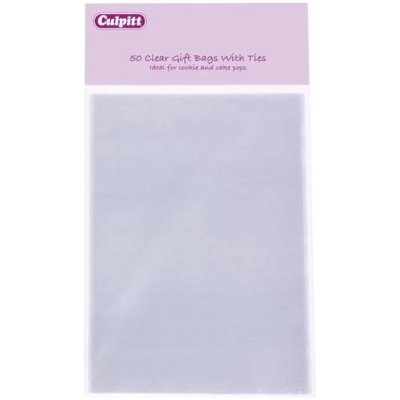 Sáčky celofánové se stříbrnou páskou 12x17cm, 50ks - Culpitt – Sleviste.cz