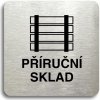 Piktogram Accept Piktogram "příruční sklad" (80 × 80 mm) (stříbrná tabulka - černý tisk bez rámečku)