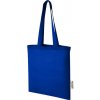 Nákupní taška a košík taška z GRS recyklované bavlny Madras 140 g/m2 Královská modrá