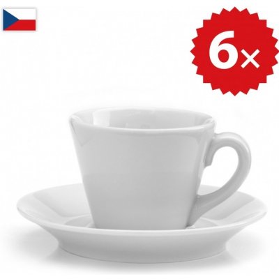 Český porcelán Šálek na lungo 130 ml 6ks – Zboží Mobilmania