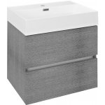 SAPHO ODETTA umyvadlová skříňka 57x50x43,5cm, dub stříbrný – Zbozi.Blesk.cz