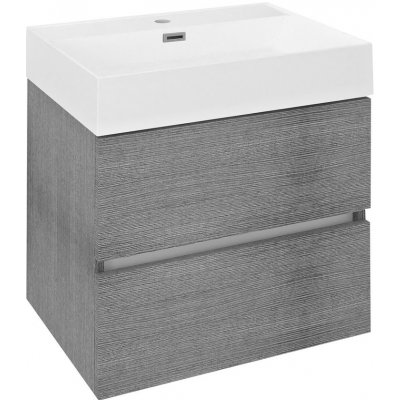 SAPHO ODETTA umyvadlová skříňka 57x50x43,5cm, dub stříbrný – Zbozi.Blesk.cz