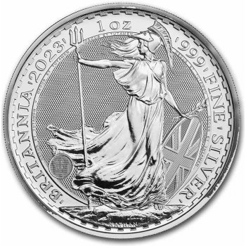 Stříbrná mince Britannia Král Karel III. 1 Oz