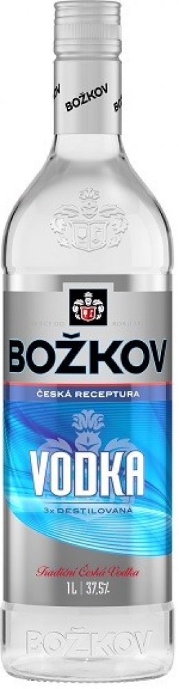 Božkov Vodka 37,5% 1 l (holá láhev) | Srovnanicen.cz
