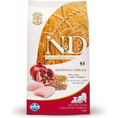 N&D Ancestral Grain Puppy Mini Chicken & Pomegranate 4 x 2,5 kg – Hledejceny.cz