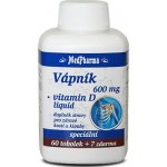 MedPharma Vápník 600 mg + vitamin D 67 tobolek – Hledejceny.cz