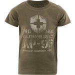 Alpine Pro DEXO dětské triko khaki – Sleviste.cz