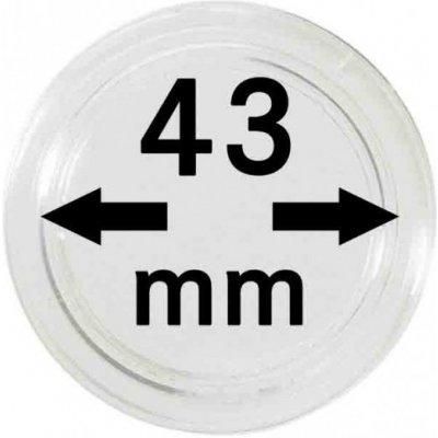 Lindner Plastová kapsle na mince Velikost: 43 mm – Zboží Dáma