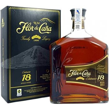 Flor de Caňa Centenario 18y 40% 1 l (karton)