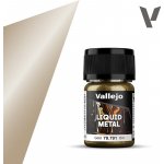 Barva Vallejo Liquid Gold 70796 White Gold Alcohol Based 35ml – Zboží Živě