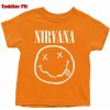 Dětské tričko ROCK OFF tričko dětské Nirvana White Smiley NIRVTS03TO