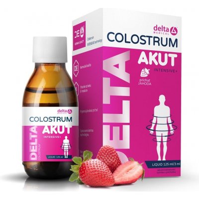 Delta Colostrum Akut sirup Jahoda 125 ml