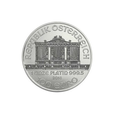 Münze Österreich platinová mince Wiener Philharmoniker 2018 1 oz – Zboží Dáma