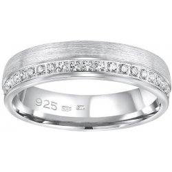 SILVEGO Snubní stříbrný prsten Paradise pro ženy QRGN23W