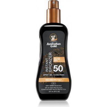 Australian Gold spray gel s bronzerem SPF50 237 ml