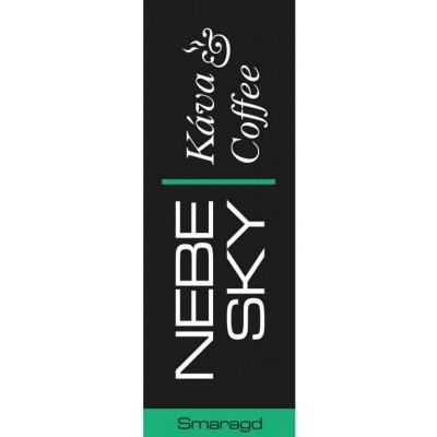 NEBE SKY pražírna Káva Smaragd 80% Arabica 20%Robusta SILVER LINE 1 kg