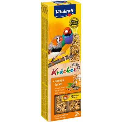 Vitakraft Kräcker Tyčinky med/sezam pro australské exoty 60 g – Hledejceny.cz