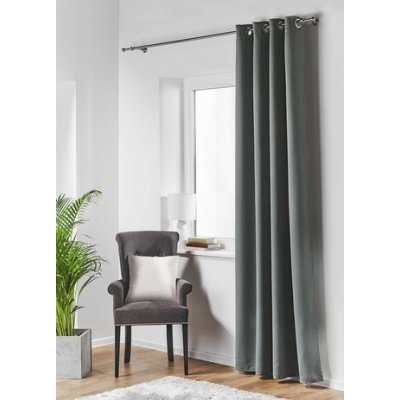Dekorační závěs s kroužky zatemňující BLACKOUT 140x260 cm, antracit (cena za 1 kus) MyBestHome – Sleviste.cz
