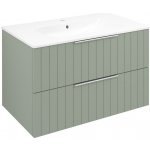 CIRASA umyvadlová skříňka 79,8x52x46cm, verde strip – Zboží Mobilmania