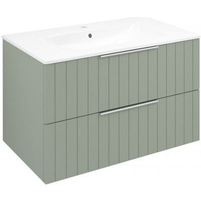 CIRASA umyvadlová skříňka 79,8x52x46cm, verde strip – Zboží Mobilmania