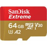 SANDISK microSDXC UHS-I U3 64 GB SDSQXAH-064G-GN6AA – Zboží Živě
